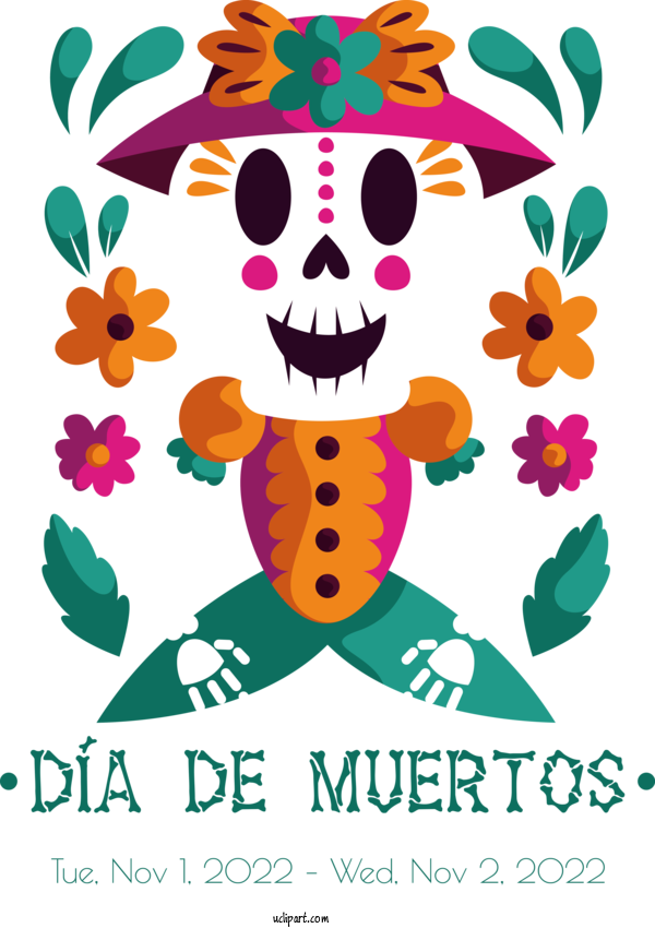 Free Day Of The Dead Icon Emoticon Emoji For Dia De Los Muertos Clipart Transparent Background