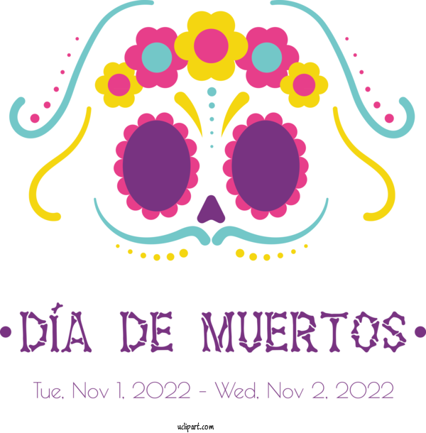 Free Day Of The Dead Drawing Painting Culture For Dia De Los Muertos Clipart Transparent Background
