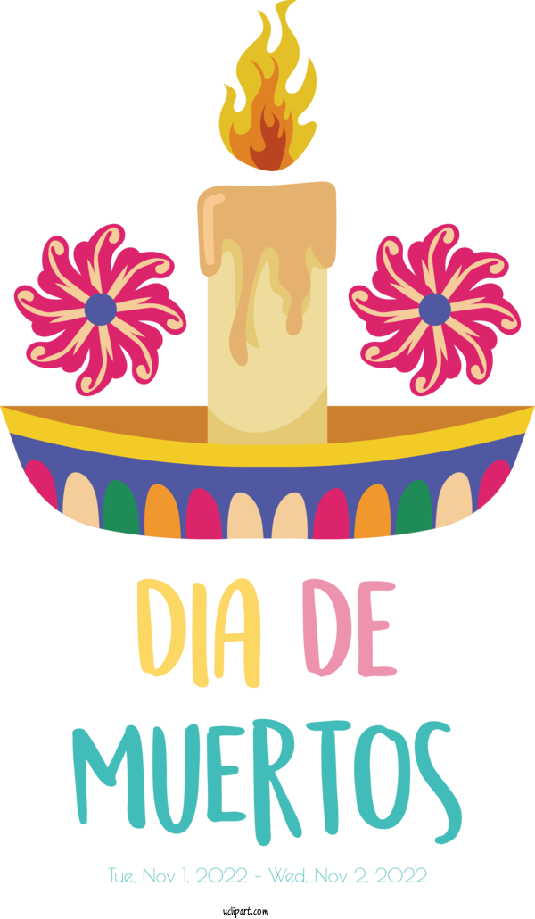 Free Day Of The Dead Clip Art For Fall Drawing Super Clip Art For Dia De Los Muertos Clipart Transparent Background