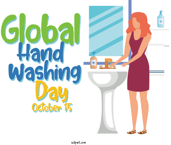 Free Handwashing Day Water Human Online Advertising For Global Handwashing Day Clipart Transparent Background