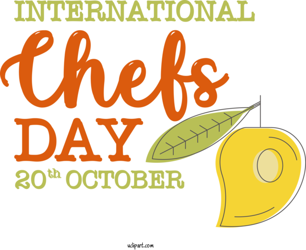 Free Chefs Day Logo Design Commodity For International Chefs Day Clipart Transparent Background