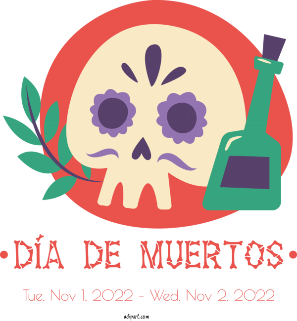 Free Day Of The Dead Drawing Idea New Year For Dia De Los Muertos Clipart Transparent Background