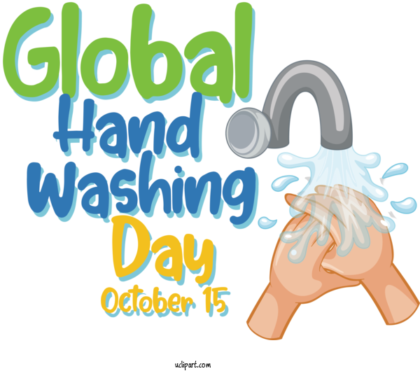 Free Handwashing Day Human Logo Text For Global Handwashing Day Clipart Transparent Background