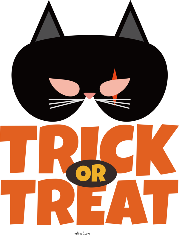 Free Halloween Cat Snout Whiskers For Trick Or Treat Clipart Transparent Background