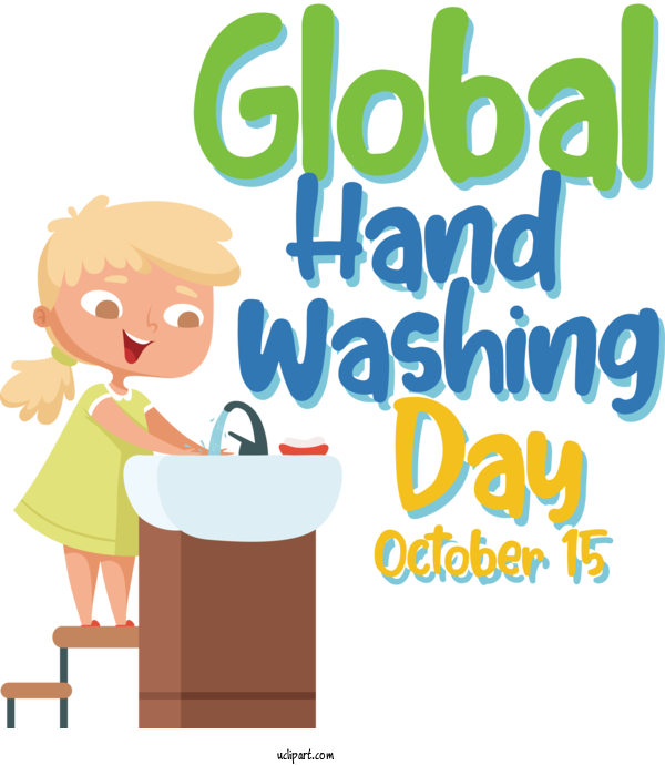Free Handwashing Day Human Cartoon Logo For Global Handwashing Day Clipart Transparent Background