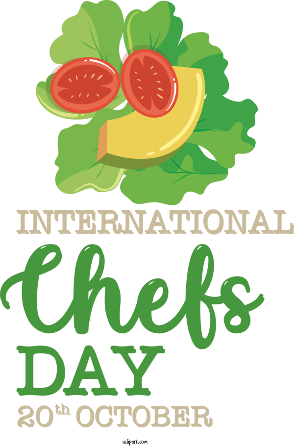 Free Chefs Day Logo Design Text For International Chefs Day Clipart Transparent Background