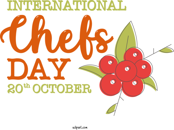 Free Chefs Day Flower Floral Design Design For International Chefs Day Clipart Transparent Background