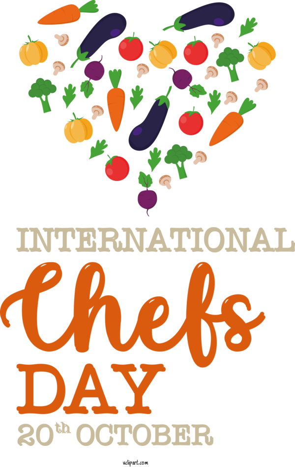 Free Chefs Day Design Text Line For International Chefs Day Clipart Transparent Background