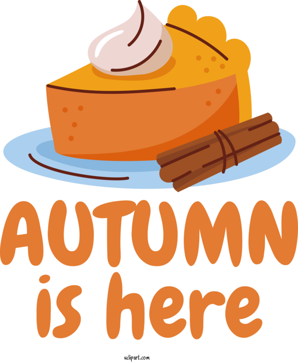 Free Autumn Logo Design Orange For Autumn Is Here Clipart Transparent Background