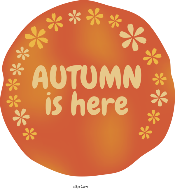 Free Autumn Circle Drawing Cone For Autumn Is Here Clipart Transparent Background