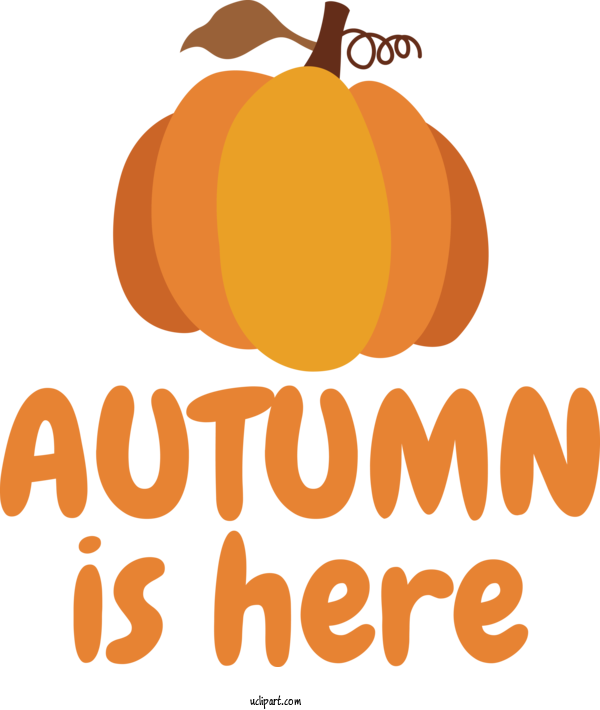 Free Autumn Squash Jack O' Lantern Orange For Autumn Is Here Clipart Transparent Background