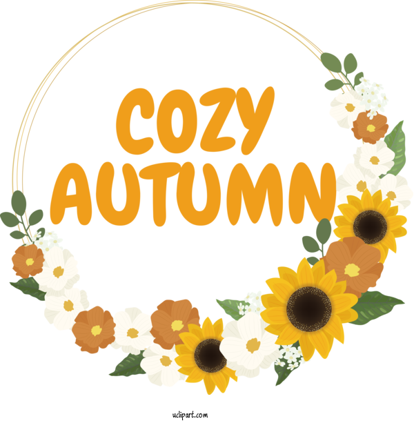 Free Autumn Autumn Wreath Drawing For Cozy Autumn Clipart Transparent Background