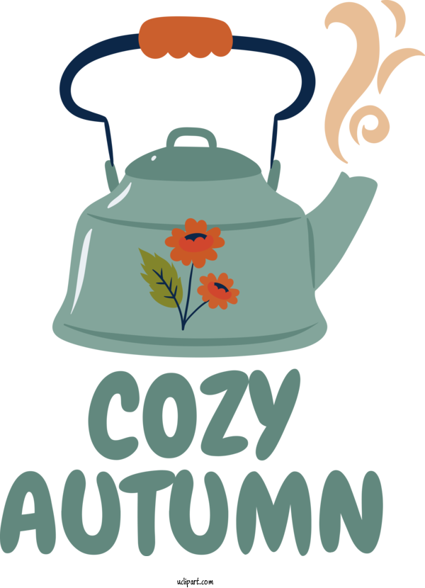 Free Autumn Kettle Drawing Cozy Autumn For Cozy Autumn Clipart Transparent Background