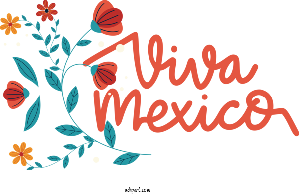 Free MEXICO Leaf Design Floral Design For VIVA MEXICO Clipart Transparent Background