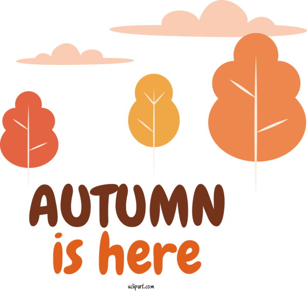 Free Autumn Logo Fruit Produce For Autumn Is Here Clipart Transparent Background