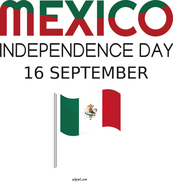 Free Mexico Logo Font Line For Mexico Independence Day Clipart Transparent Background