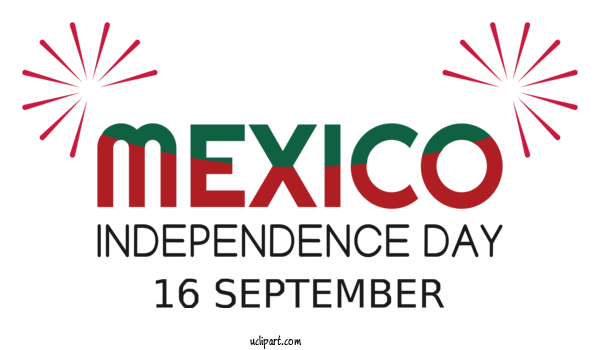Free Mexico Logo Design Text For Mexico Independence Day Clipart Transparent Background