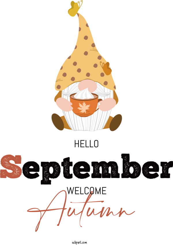 Free Welcome Autumn Giraffids Bauble Christmas For Hello September Clipart Transparent Background