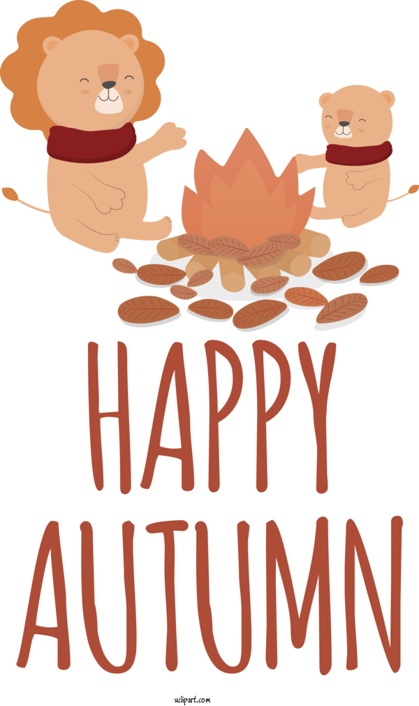 Free Autumn Drawing Autumn Painting For Happy Autumn Clipart Transparent Background