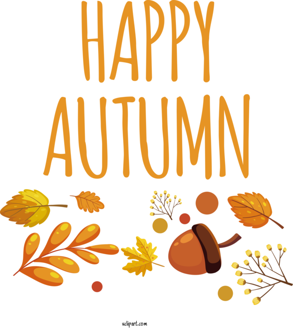 Free Autumn Drawing Painting Cartoon For Happy Autumn Clipart Transparent Background