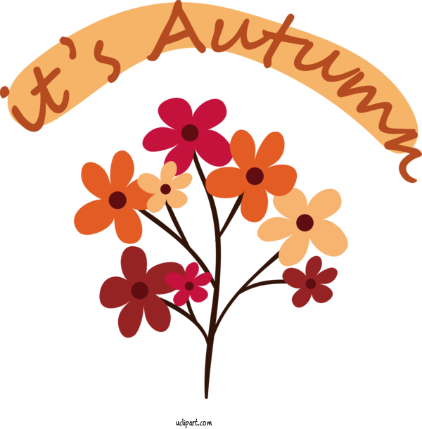 Free Hello Autumn Drawing Design Clip Art For Fall For Its Autumn Clipart Transparent Background