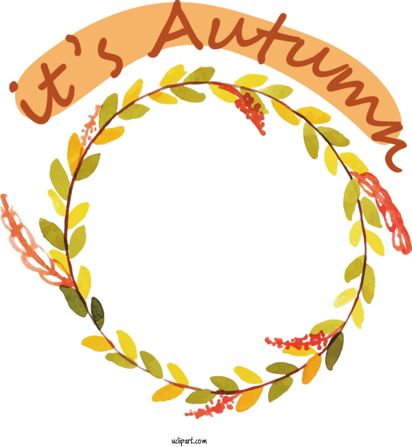 Free Hello Autumn Leaf Design Flower For Its Autumn Clipart Transparent Background