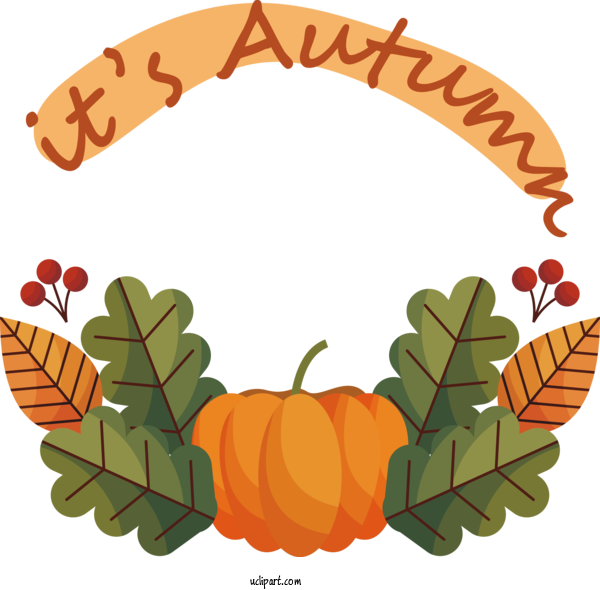Free Hello Autumn Autumn Leaf Design For Its Autumn Clipart Transparent Background