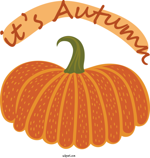 Free Hello Autumn Squash Jack O' Lantern Vegetable For Its Autumn Clipart Transparent Background