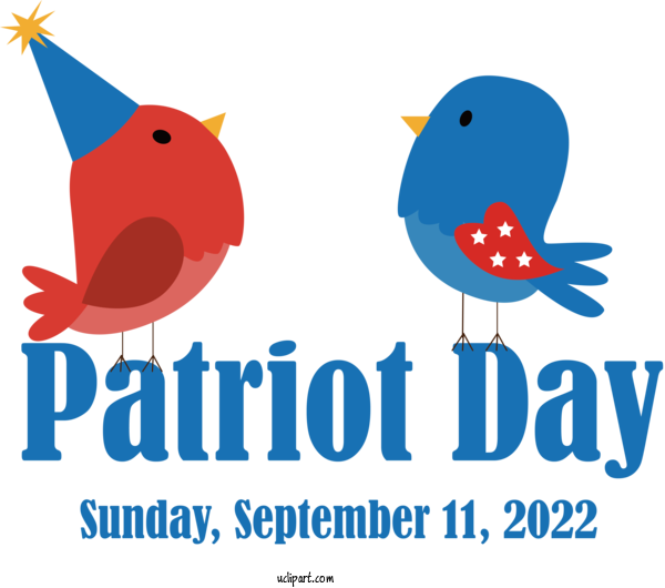 Free Patriot Day Logo Birds Single For Patriot Day Clipart Transparent Background