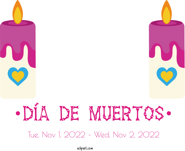 Free Day Of The Dead Logo Line Font For Dia De Los Muertos Clipart Transparent Background