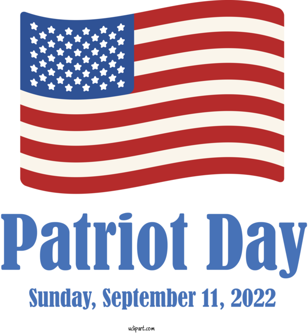 Free Patriot Day Logo Font Flag Of The United States For Patriot Day Clipart Transparent Background