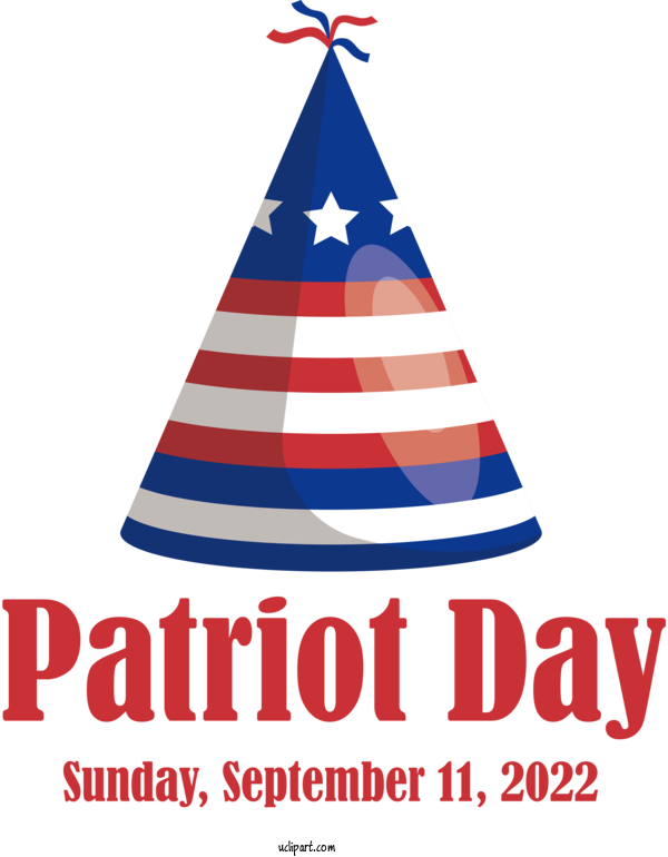 Free Patriot Day Christmas Christmas Tree Party Hat For Patriot Day Clipart Transparent Background