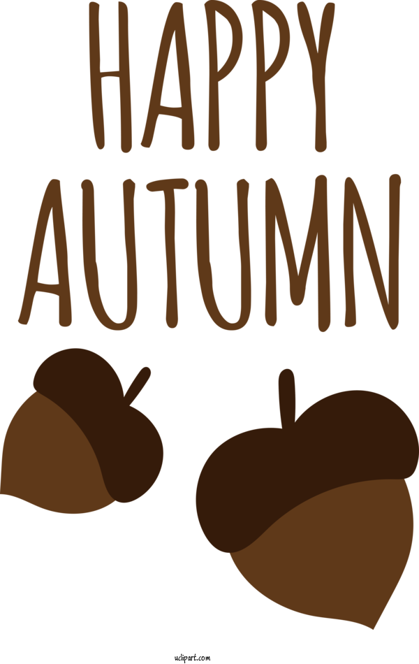 Free Autumn Logo For Happy Autumn Clipart Transparent Background