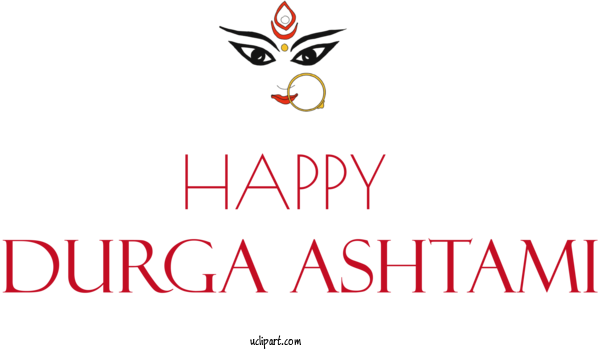 Free Durga Ashtami Durga Ashtami Navratri Durga Puja For Happy Durga Ashtami Clipart Transparent Background