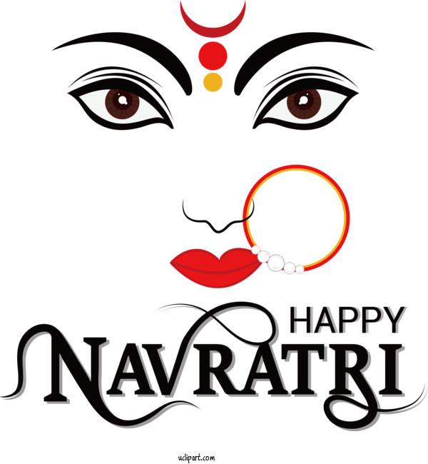 Free Holidays Navaratri Sharad Navratri Durga For Sharad Navratri Clipart Transparent Background