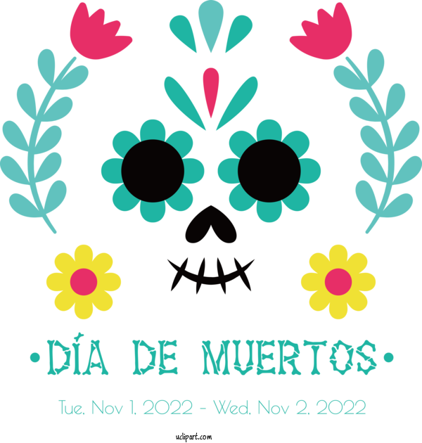 Free Dia De Los Muertos Dia De Los Muertos Day Of The Dead Mexico For Day Of The Dead Clipart Transparent Background