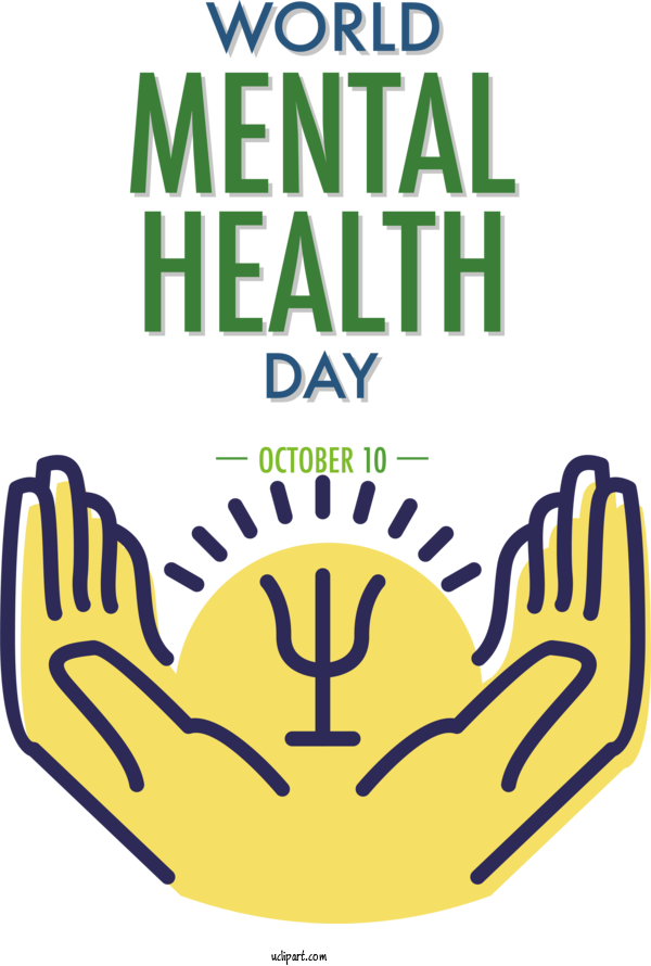 Free Mental Health Day World Mental Health Day Mental Health For World Mental Health Day Clipart Transparent Background