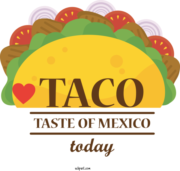Free Taco Day Taco Day Taco Mexico For Happy Taco Day Clipart Transparent Background