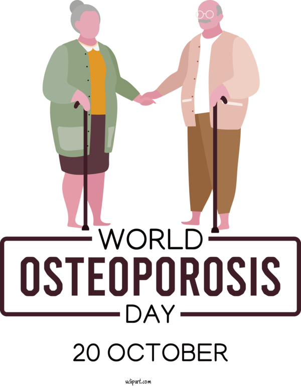 Free Osteoporosis Day Osteoporosis Day World Osteoporosis Day For World Osteoporosis Day Clipart Transparent Background