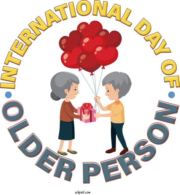 Free Holidays International Day Of Older Persons Older People For International Day Of Older Persons Clipart Transparent Background