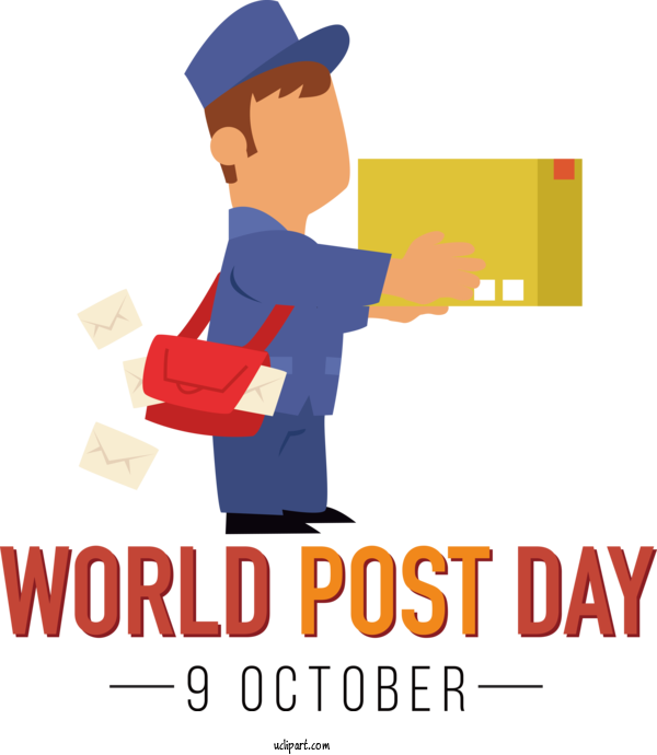 Free Post Day World Post Day Post Mail For World Post Day Clipart Transparent Background