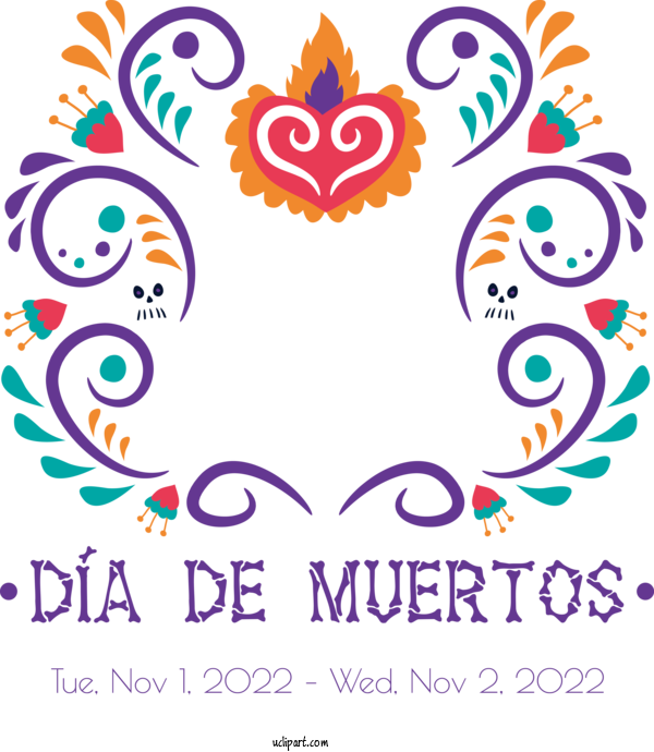 Free Day Of The Dead Day Of The Dead Dia De Los Muertos For Dia De Los Muertos Clipart Transparent Background