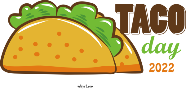 Free Taco Day Taco Day Mexico Food For Happy Taco Day Clipart Transparent Background