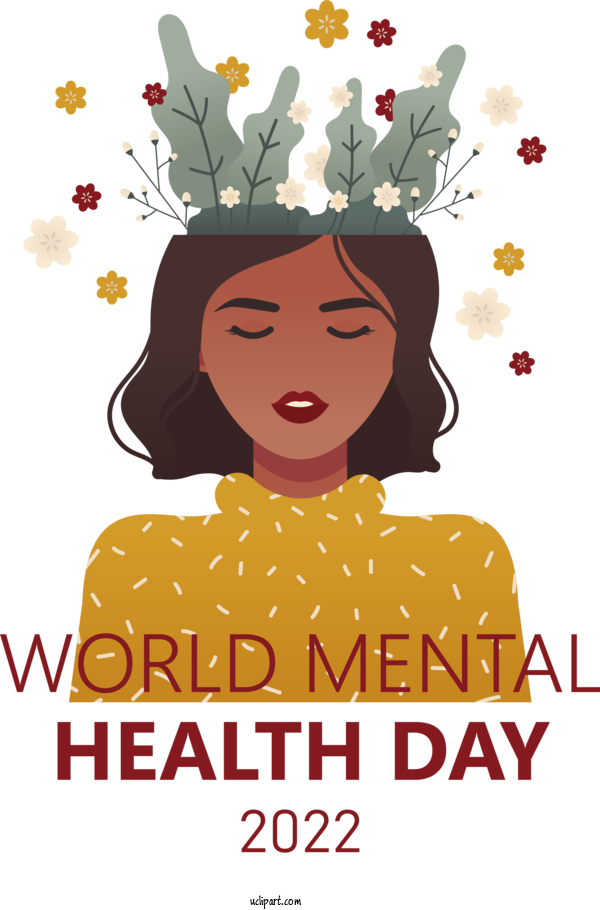 Free Mental Health Day World Mental Health Day For World Mental Health Day Clipart Transparent Background