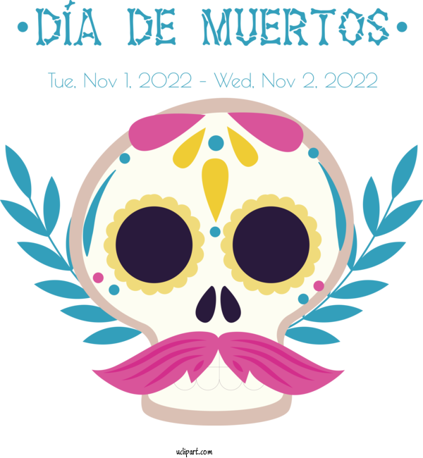 Free Day Of The Dead Dia De Los Muertos Day Of The Dead For Dia De Los Muertos Clipart Transparent Background