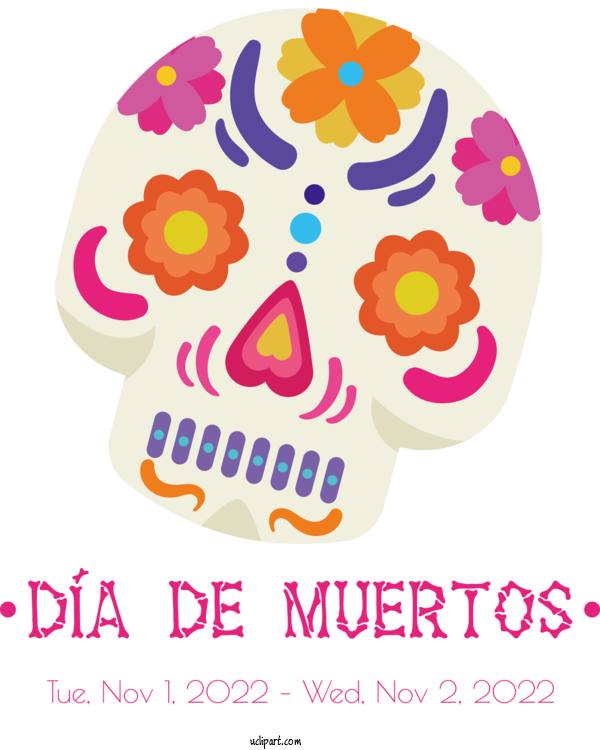 Free Dia De Los Muertos Dia De Los Muertos Day Of The Dead For Day Of The Dead Clipart Transparent Background