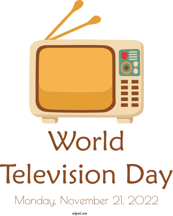 Free Television Day World Television Day Television For World Television Day Clipart Transparent Background