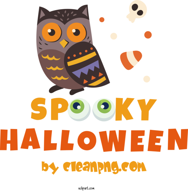 Free Halloween Spooky Halloween Happy Halloween For Spooky Halloween Clipart Transparent Background