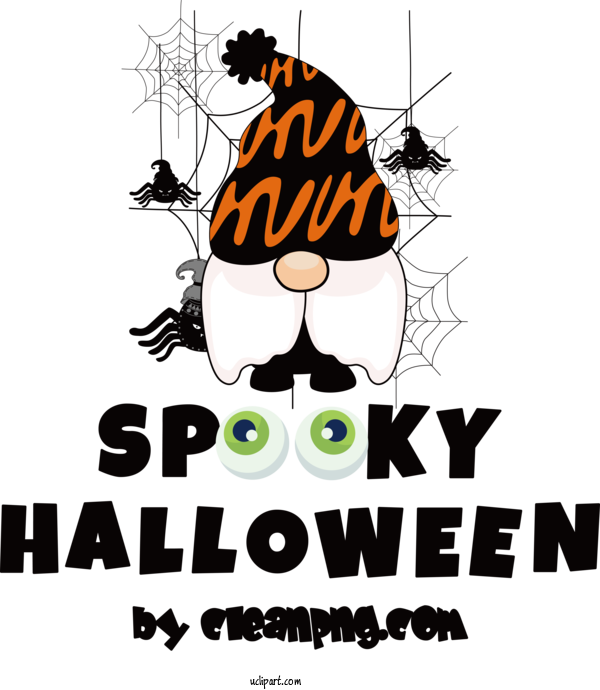 Free Halloween Spooky Halloween Happy Halloween For Spooky Halloween Clipart Transparent Background
