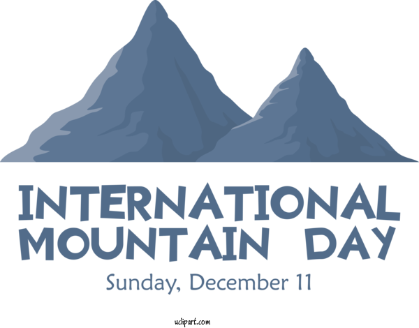 Free Mountain Day International Mountain Day For International Mountain Day Clipart Transparent Background